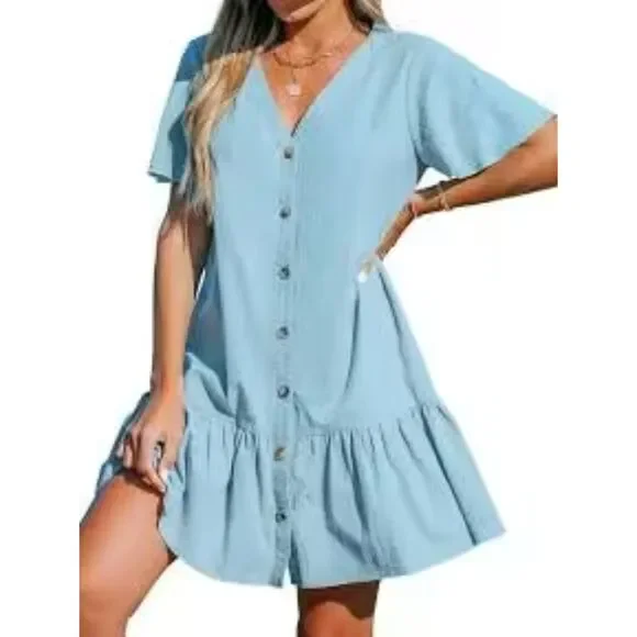 open lace back dress Make It So Lavender Purple Babydoll Dress  Shop the Mint